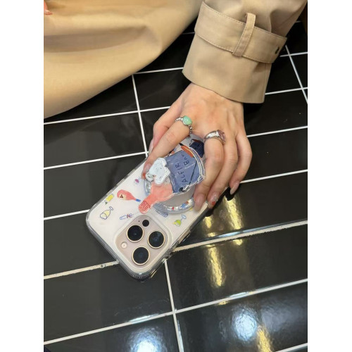 Alfir·夏日酒館磁吸手機殼/手機支架 iPhone17promax手機夏日元素軟殼自拍好搭子華爲mate80promax手機殼