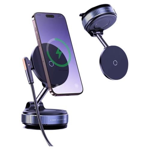 車用手機支架magsafe磁吸充電真空吸附2025新款汽車內用導航架