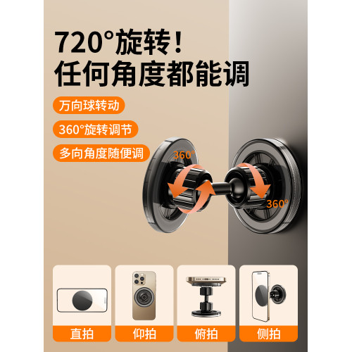 派凡雙面磁吸手機支架牆面強力吸附牆上免打孔支撐牆壁萬向旋轉ipad平板冰箱洞洞板配件桌面健身房廚房衛生間
