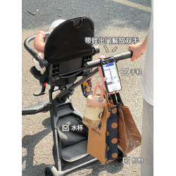 嬰兒車手機支架寶媽外出遛娃神器二合一寶寶推車手機架手機夾掛鉤