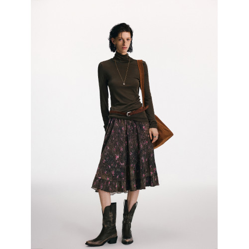 TearOcean*天絲羊毛基礎打底衫    修身顯瘦高領女羊毛針織衫秋冬