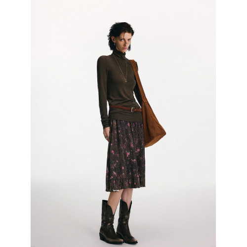 TearOcean*天絲羊毛基礎打底衫    修身顯瘦高領女羊毛針織衫秋冬