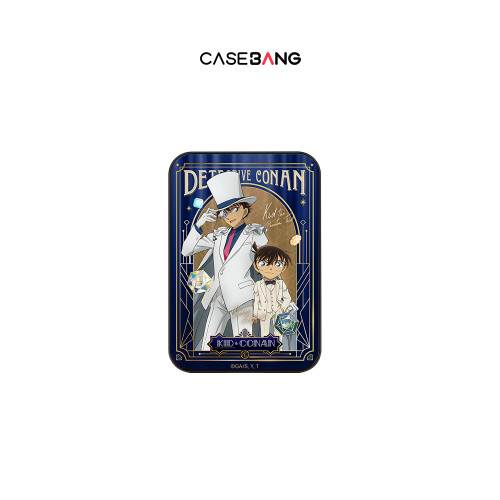 CASEBANGx名偵探柯南聯名寶石典藏系列可拆卸任意吸出奇卡包磁吸手機支架