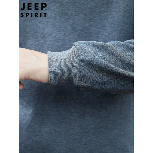 JEEP SPIRIT 吉普衛衣男士春秋季套頭大碼舒適大氣休閒百搭打底衫