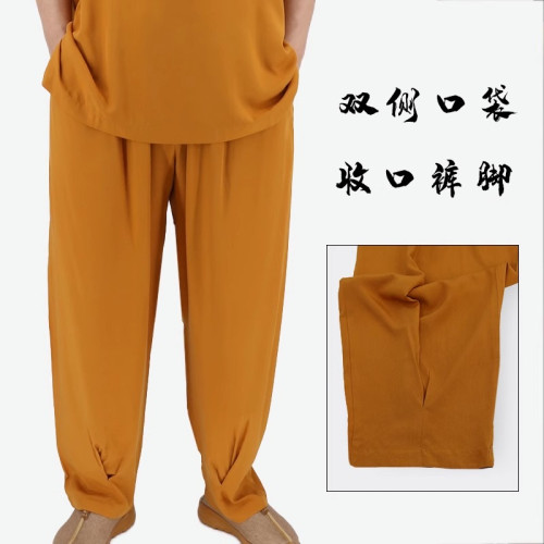 僧服夏季薄款打底衫內衣短袖睡衣全套和尚出家僧人男女棉綢僧侶服
