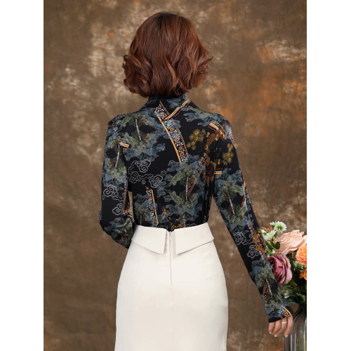 超細100純羊毛打底衫女澳毛內搭秋冬貴夫人洋氣針織衫長袖毛衣薄