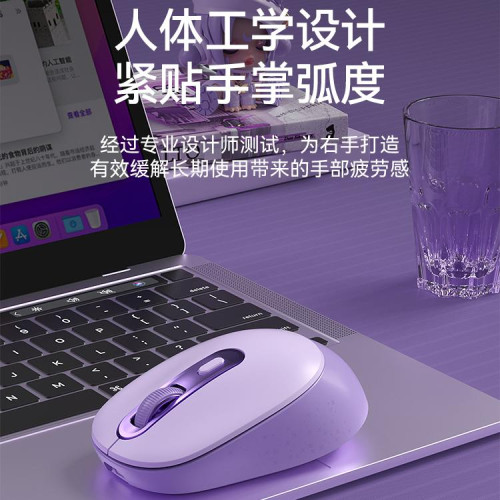 BOW 無線人體工學滑鼠外接筆電桌上型電腦通用辦公家用女生靜音