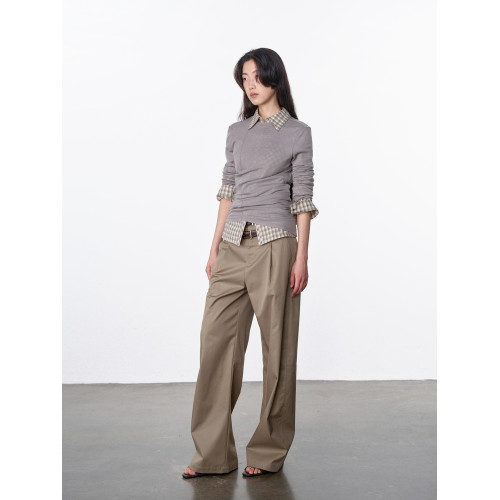 RandomPiece24新品澳洲美麗諾羊毛 定染色彩斜擺/高領/圓領打底衫