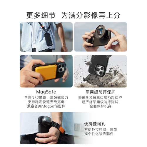 斯莫格適用蘋果16 Pro手機影像套件可接濾鏡新款助拍穩定器手持握保護套攝影拍照iphone16 Pro Max兔籠手機殼
