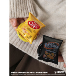 薯片磁吸手機支架原創小衆設計個性充氣創意磁吸手機支架新款趣味