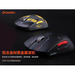 達爾優CM610V2Max雙模輕量化電競遊戯滑鼠有線無線可選cf吃雞專用