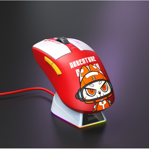 達爾優CM610V2Max雙模輕量化電競遊戯滑鼠有線無線可選cf吃雞專用