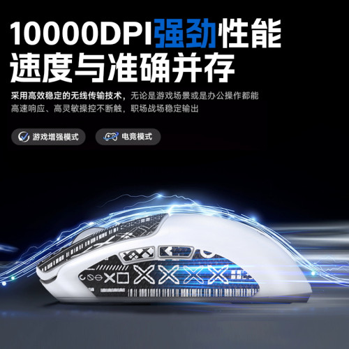 狼蛛SC580無線藍牙三模滑鼠輕量化滑鼠type-C充電電競遊戯辦公用