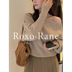 法國 Roxo Rane⭐針織毛衣女夏季內搭修身顯瘦長袖打底衫百搭上衣
