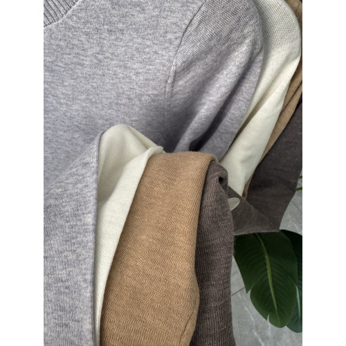 【小碼福利】16針1/64支！100精紡羊絨針織打底衫長袖上衣