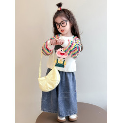 女童衛衣春秋款2025新款小女孩寶寶秋季上衣寶寶秋裝打底衫衣服潮