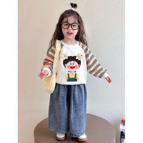 女童衛衣春秋款2025新款小女孩寶寶秋季上衣寶寶秋裝打底衫衣服潮