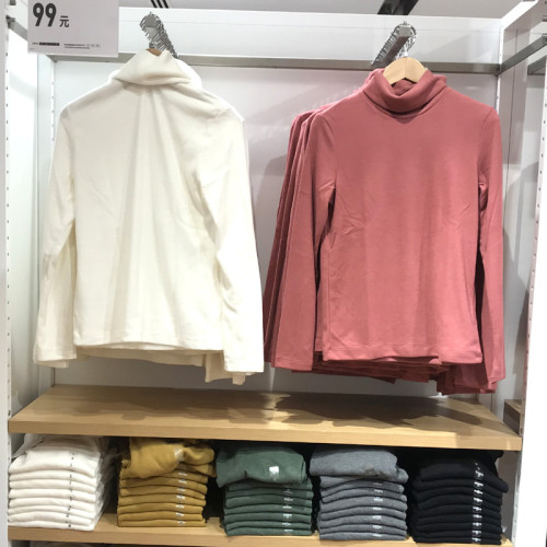 試衣間女裝秋冬打底衫搖粒絨兩翻領套頭衫長袖上衣W428327/449750
