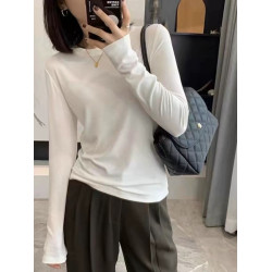 人手兩盒 金標水溶細羊毛打底衫超級百搭秋冬長袖圓領內搭上衣潮