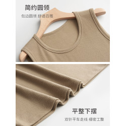 春織中老年女裝舒絨保暖打底衫寬肩背心女媽媽秋冬加厚奶奶打底衣