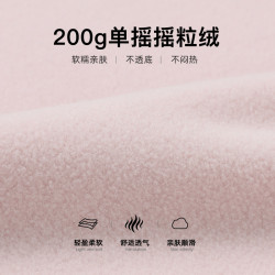 拓路者秋季圓領搖粒絨衛衣女純色長袖t套頭打底衫戶外保暖抓絨衣