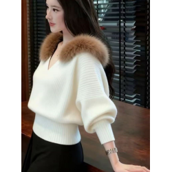 2025年新款V領針織衫女韓版內搭長袖打底衫上衣顯瘦軟糯毛衣