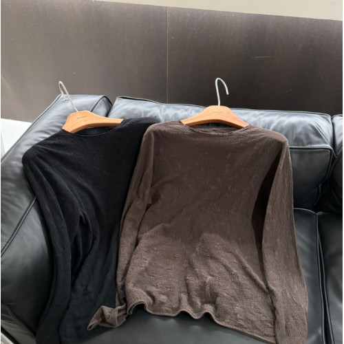 JIUJIU【輕量隨行】純棉時尚百搭針織衫兩色圓領打底衫