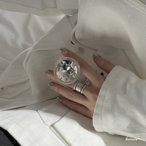 Lumos「Precious stone」絕美原創大寶石透光感細閃磁吸手機支架