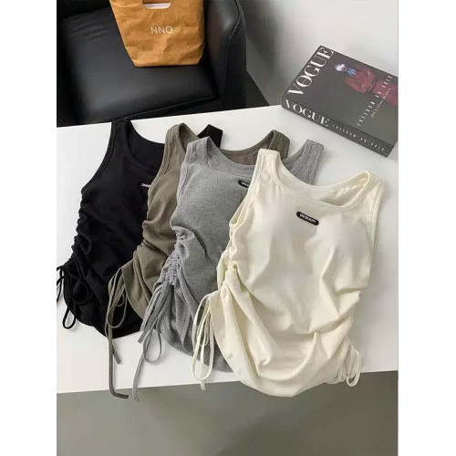 大碼女裝胖mm300斤無袖帶胸墊吊帶背心女夏季新款顯瘦內搭打底衫