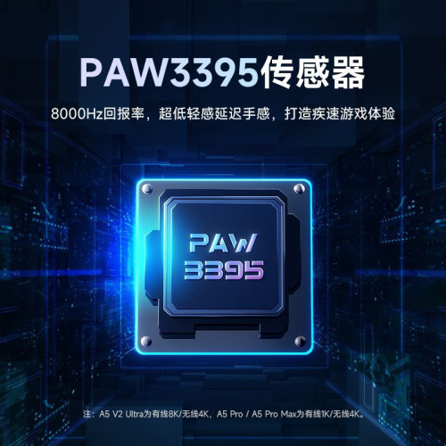 MCHOSE邁從A5 V2無線遊戯滑鼠藍牙三模Ultra電競PAW3395輕量化Pro