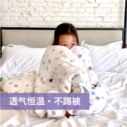 桑小圓蠶絲被子母被兒童春秋被冬被嬰兒被寶寶被子保暖被芯桑蠶絲