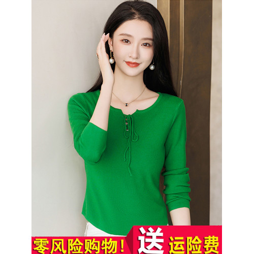 秋冬女裝2025新款薄款針織衫女套頭修身小個子短款毛衣內搭打底衫