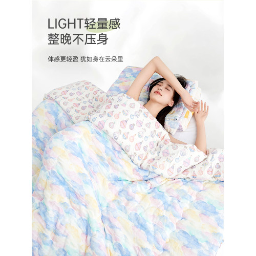 納多果成人雲朵被辦公室午休被竹纖維被四季通用家用雙人裸睡體感