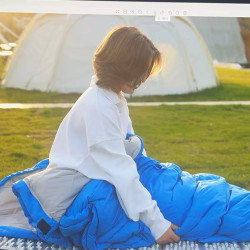 出口日本戶外旅行神器輕薄羽絨被95白鵞絨被芯可攜式被子睡袋兩用