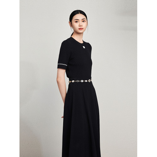 MOJO莫佐柔軟舒適短袖針織套頭打底衫2024年新款優雅知性簡約上衣