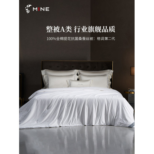 MINE/寐100%桑蠶絲高級蠶絲被純棉被子夏季被四季春秋被芯 格調II