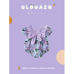 日本Ulovazn童裝~女寶衣服公主風嬰兒裝夏小月齡寶寶夏裝哈衣爬服