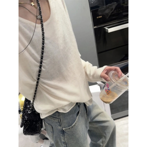 2025春季好物溫柔薄透的含羊毛打底衫 3色囤簡約上衣女