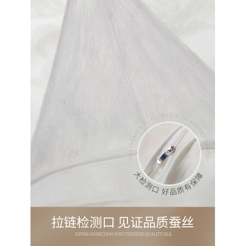 100%桑蠶絲被子天絲蠶絲被芯雙宮繭工藝春秋夏被冬被二合一子母被