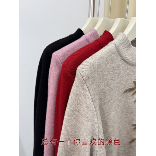 加絨媽媽冬裝時尚半高領打底衫加厚上衣洋氣質中老年女士保暖毛衣