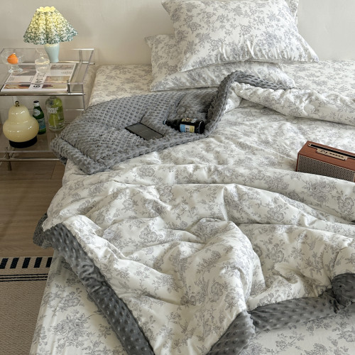 ins風全棉豆豆被春秋季單人雙人1.5m2m柔軟舒適被芯四季被可機洗 ins風全棉豆豆被春秋季單人雙人1.5m2m柔軟舒適被芯四季被可機洗