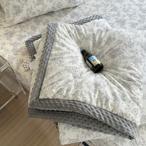 ins風全棉豆豆被春秋季單人雙人1.5m2m柔軟舒適被芯四季被可機洗 ins風全棉豆豆被春秋季單人雙人1.5m2m柔軟舒適被芯四季被可機洗