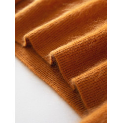 圓領羊毛衫女秋冬針織打底衫25新款羊絨拉絨寬鬆低v領內搭上衣女