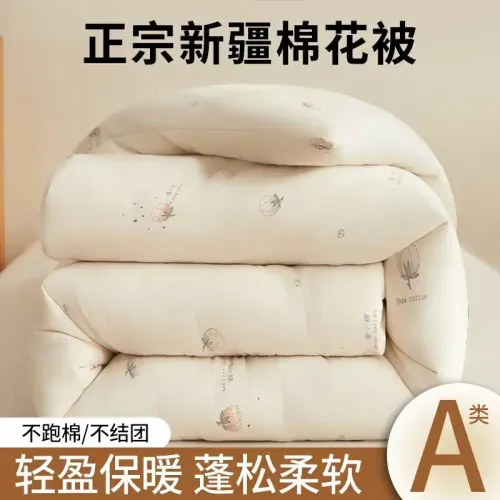 惠購滙專櫃A類母嬰級新疆棉花被春秋全棉被子冬季學生宿舍單雙人