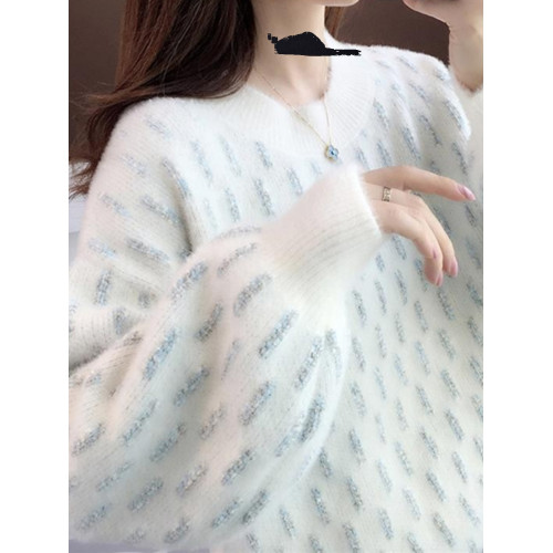 雪尼爾毛衣女秋冬季高中初中學生12大童15嵗13加絨加厚針織打底衫