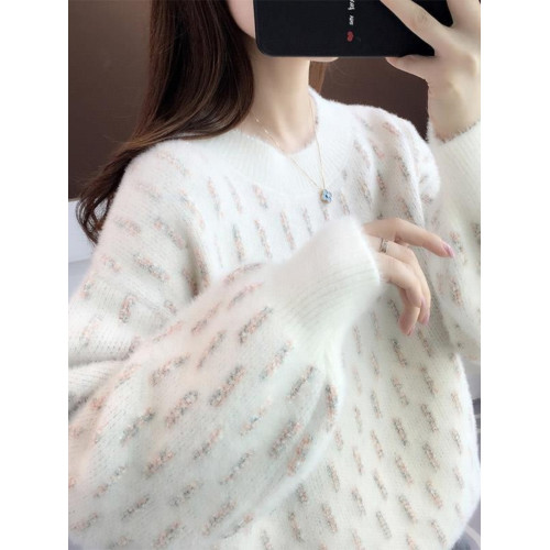 雪尼爾毛衣女秋冬季高中初中學生12大童15嵗13加絨加厚針織打底衫
