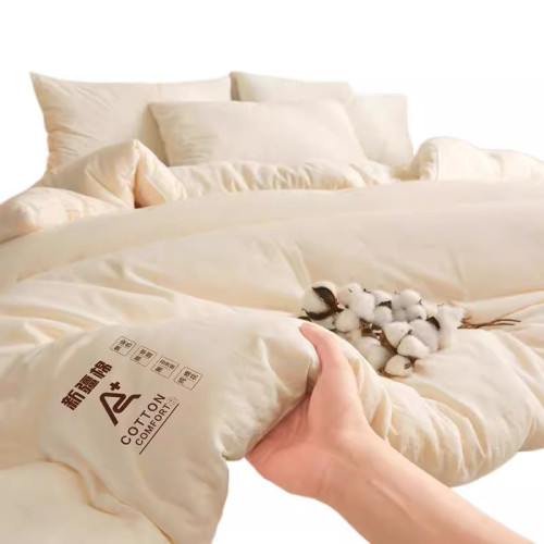 高級新疆棉花被子冬被學生宿舍單人被芯四季通用全棉子母被春秋被