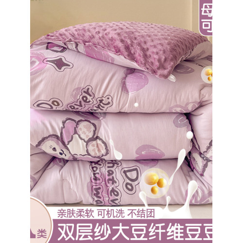日本JK輕奢高級感豆豆被2025新款夏季被子被宿舍棉被加厚保暖被芯 日本JK輕奢高級感豆豆被2025新款夏季被子被宿舍棉被加厚保暖被芯