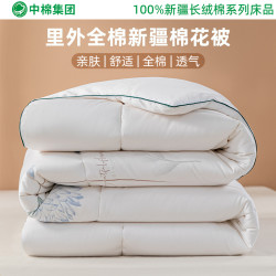 中棉集團新疆棉花被冬被加厚被子被芯100%純棉春秋被棉被棉花被子
