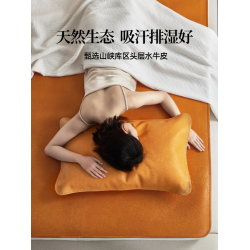 華議傳統手工原色清水頭層牛皮蓆古法鞣製水牛皮涼蓆環保母嬰A類